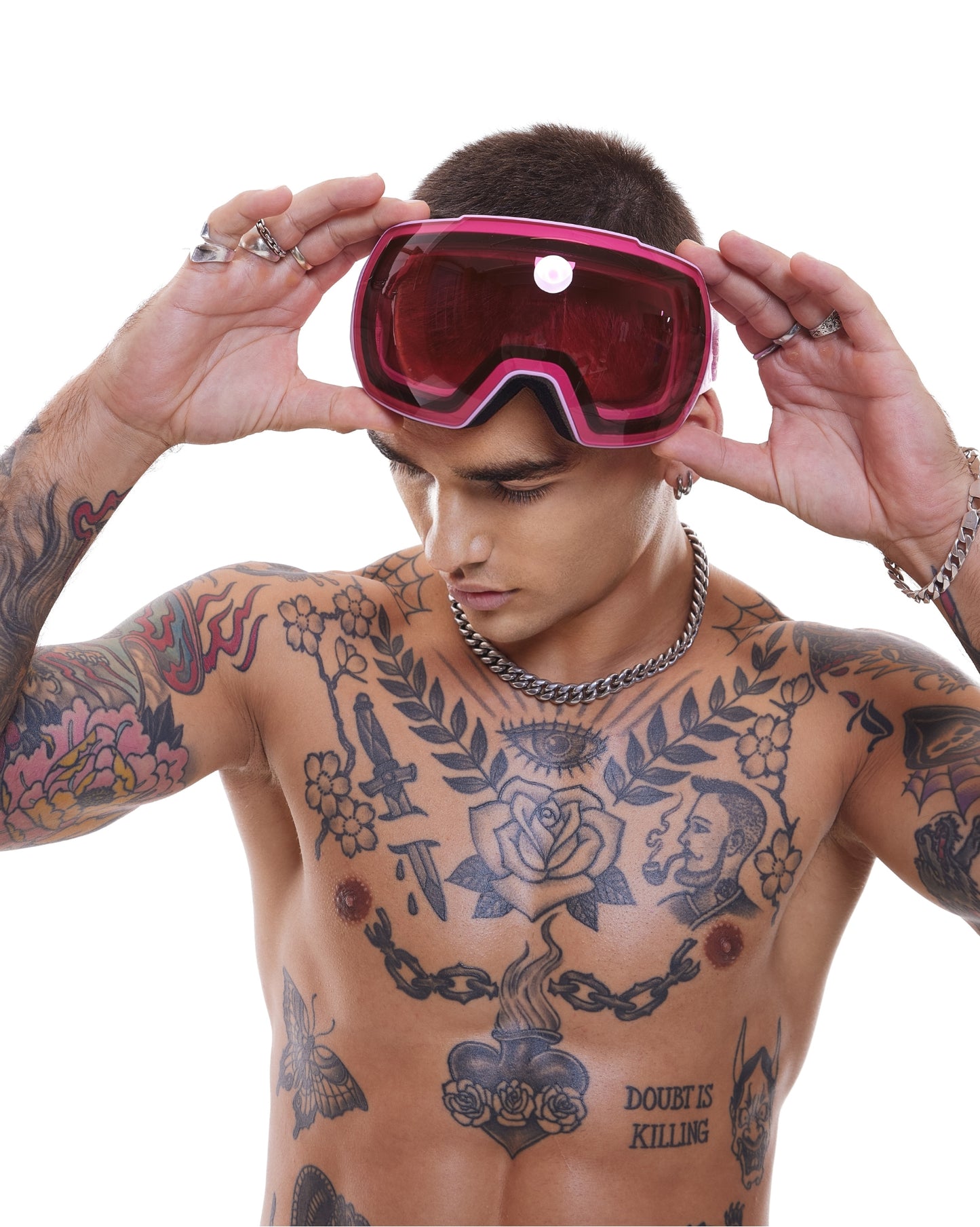 "Mono" Ski Goggles Rose